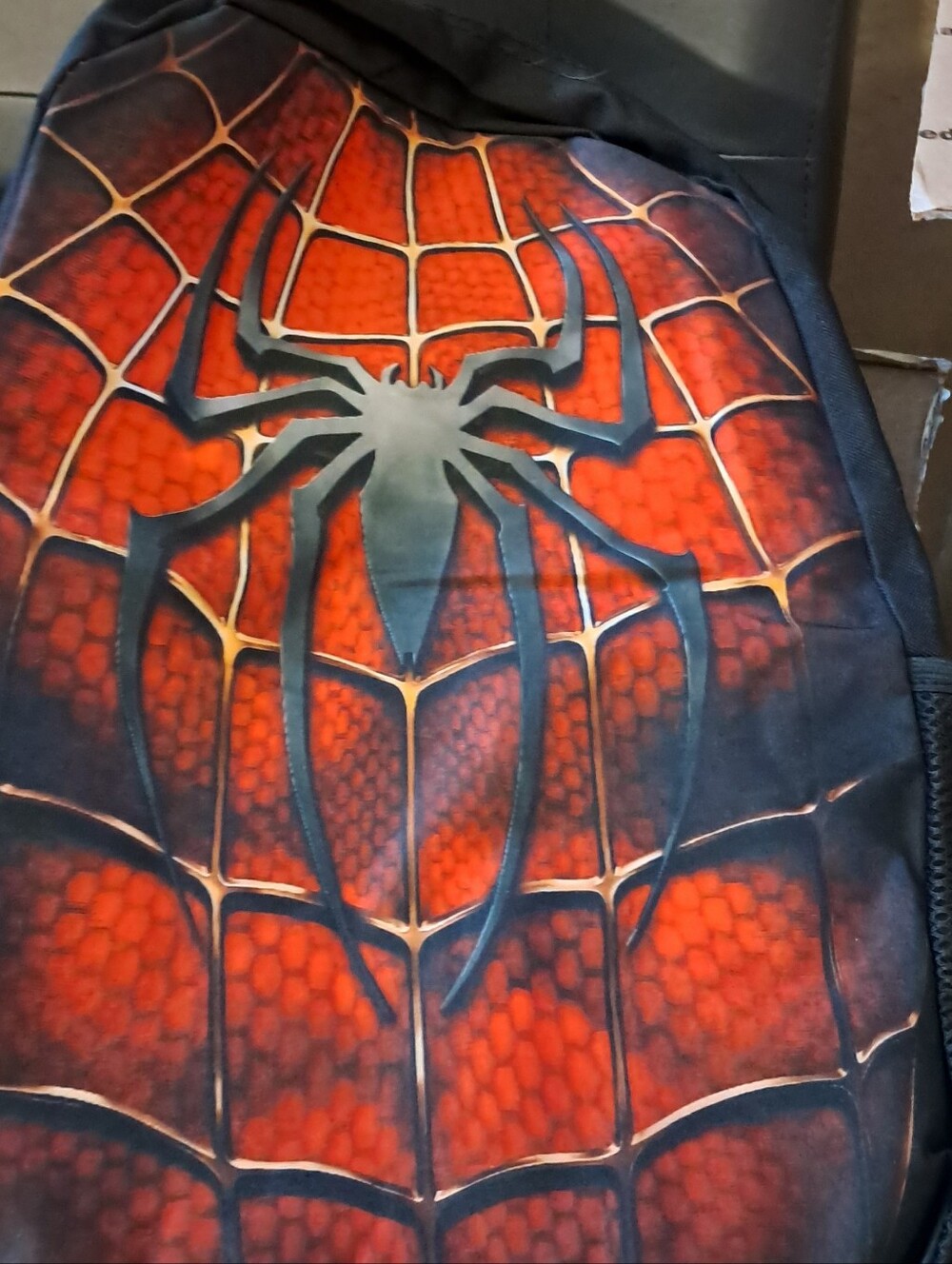 Red Spider Web Graphic Backpack